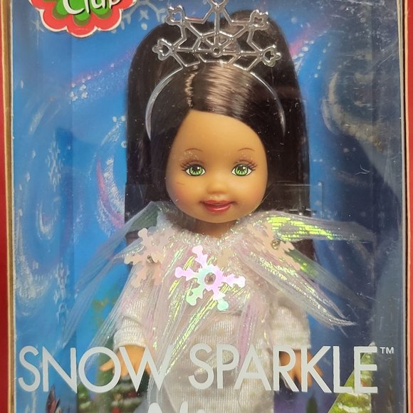 Kelly Doll Barbie Snow Sparkle Nia Doll Ornament Mattel 2003 - Picture 1 of 13